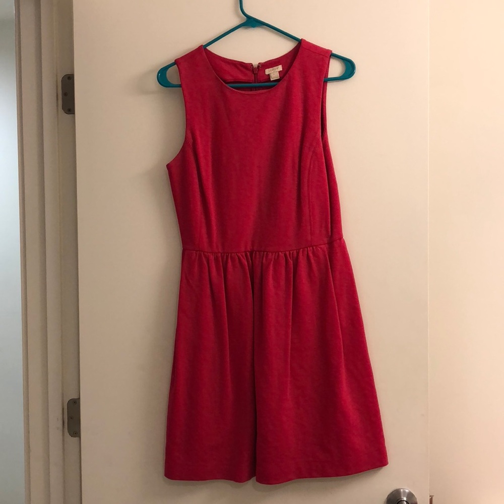 Hot pink J.Crew dress